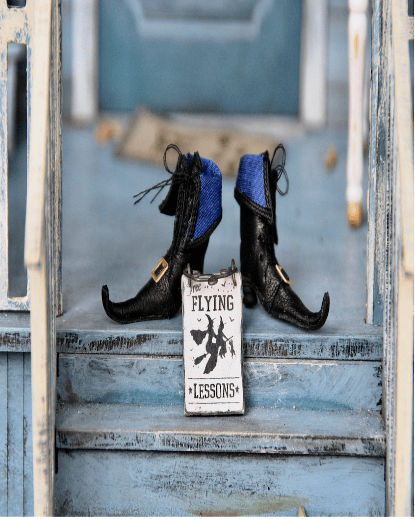 alt="Halloween Witches Boots."